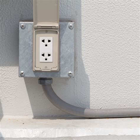 garage metal outlet box|diy garage outlets.